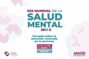 Cartel de la jornada del Día de la salud mental